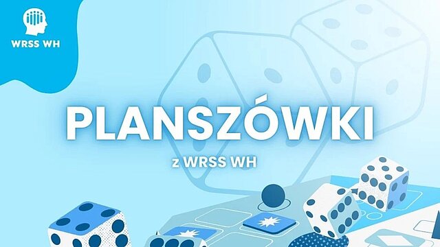 Grafika prezentująca planszówki organizowane przez WRSS